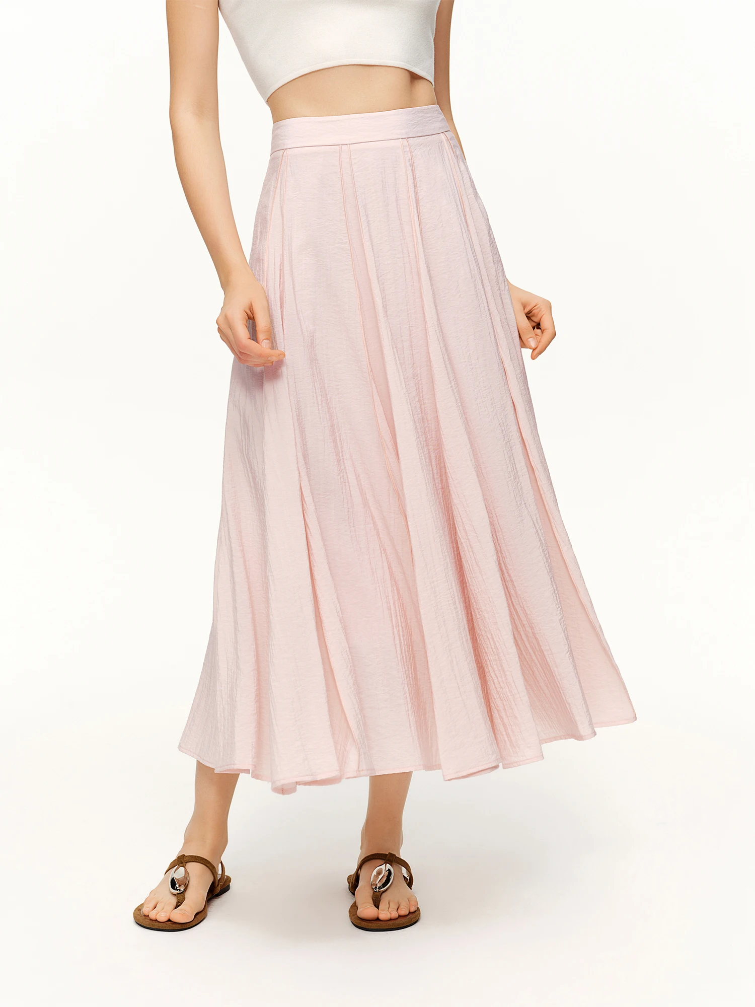 DUSHU Women's 3D Tailored Patchwork Bateau Skirt Spring 2026 New Arrival Fashionable and Versatile Skirts for Every Occasion - Image 3